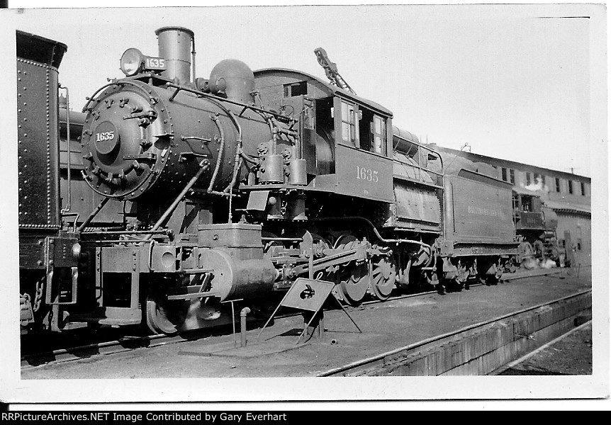 BO 2-8-0C #1635 - Baltimore & Ohio 